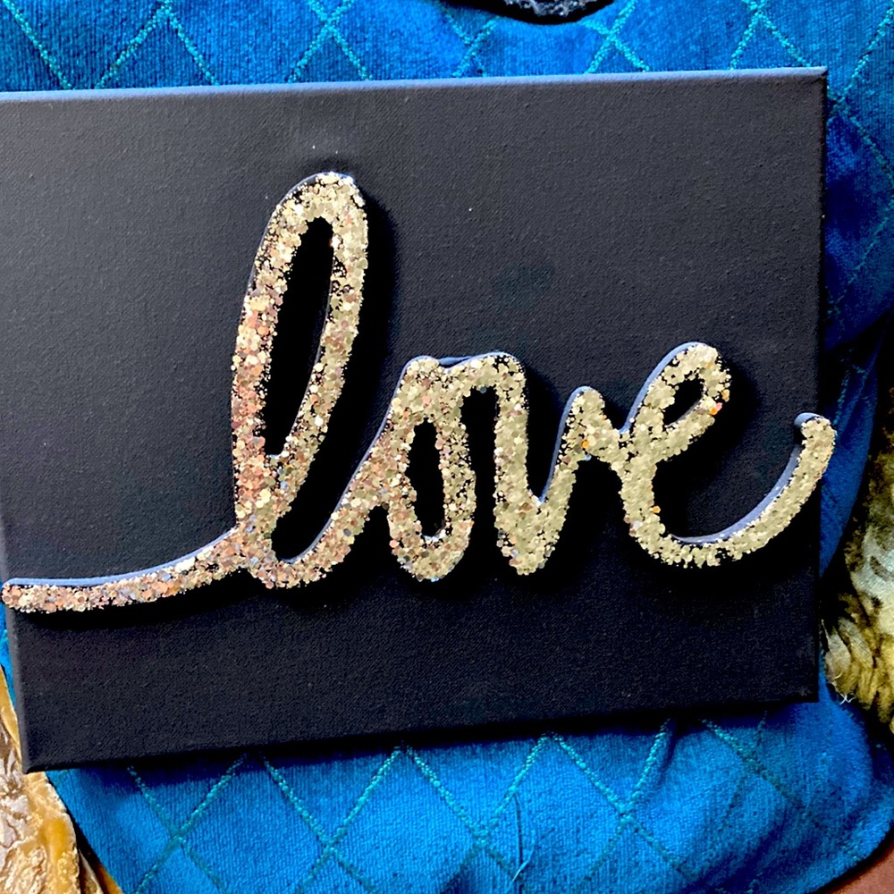 Love Glam Glitter Painting